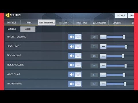 All Audio Settings On Off & Manage In CALL Of Duty Mobile ( COD )