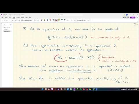 Eigenvalue and eigenvector examples