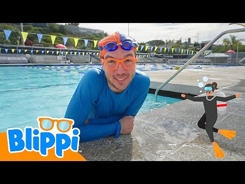 ⭐NEW⭐ Blippi learns to dive 🤿🌊🐠 Blippi Spanish