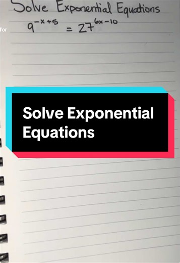 Solving Exponential Equations Explained Step-by-Step