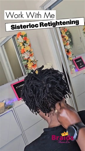 💼 Sisterlocks Retightening | Work With Me #Sisterlocks #Microlocs