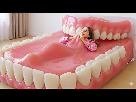 Dream Bedroom in 4K | Satisfying ASMR Foley Sounds & Surreal Interior | 24/7 live