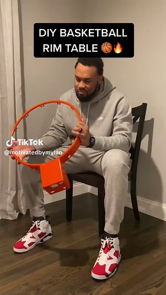 DIY Basketball Rim Table for Home Decor