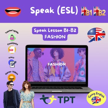 Speak - Fashion B1–B2 [Online Lesson] for ESL/EFL Students
