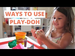 ACTIVITIES WITH PLAYDOUGH FOR PRESCHOOLERS // WAYS TO USE PLAY-DOH