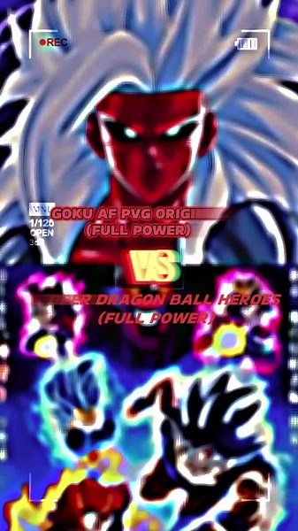 Goku AF Pvg Original vs Super Dragon Ball Heroes #gokuafpvgoriginal #SDBH #DBAF #Anime