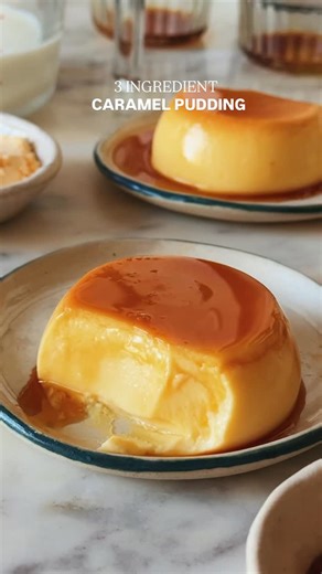 Shivesh Bhatia on Instagram: "Episode 3 of MICROWAVE MAGIC✨a series where I make your favourite desserts at home only in a microwave 🙌🏻 Sunday dessert made easy with this 3-ingredient Caramel Pudding 🍮No eggs, no fuss, it is all things yummy and a must try for all caramel pudding lovers🥰 Ingredients For the caramel 🫶🏻2 tbsp sugar 🫶🏻2 tsp water For pudding 🫶🏻1+1/4 cup milk 🫶🏻2 tbsp sugar 🫶🏻2 tbsp custard powder Method 1. Add sugar and water in a microwave safe ramekin and heat on re