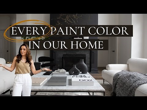 ALL MY PAINT COLORS IN MY HOUSE + TOUR | DESIGNER PAINT COLORS | HOUSE OF VALENTINA