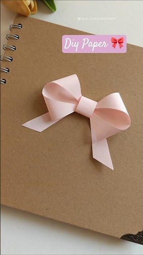 Make a BEAUTIFUL Paper Bow🎀 with Easy DIY Craft