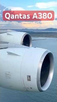 Qantas Airbus A380 landing at Singapore Changi Airport (from London Heathrow) #airbus #aviation