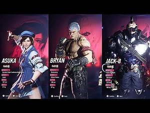 Tekken 8 - ALL Characters Select Animations & Voicelines