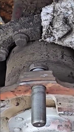 Heavy-Duty Wheel Stud Installation Trick! 🚗🔨 #shorts #carrepair #mechanic #wheelstud #diy #viral