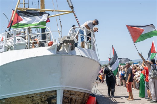 "Handala" Humanitarian ship departs from Italy toward Gaza amid ongoing blockade | Al Bawaba