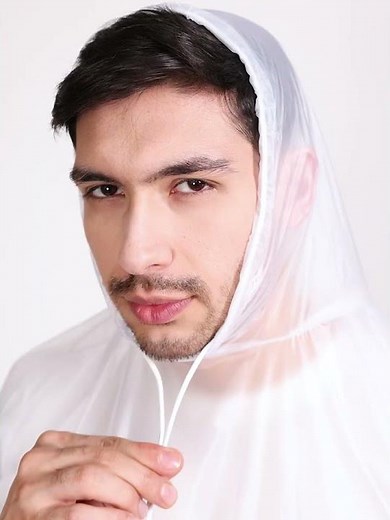 White Waterproof Raincoat for Men | Aashi Rainwear
