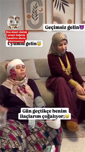 uyumlu gelinin ve uyumsuz gelinin bahtı #gelin #komedi