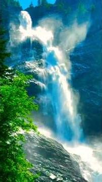 Majestic Waterfall in 4K UHD 🌊 | Relaxing Nature Scenery | Beautiful Waterfall & Forest Views