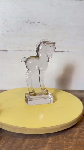 Vintage Heisey Glass Standing Pony / "standing Colt" / "oscar" Figurine - Etsy