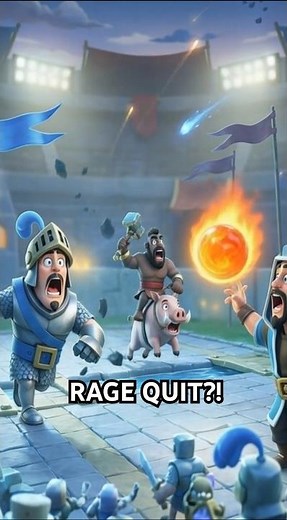 What Happens When You Rage Quit in Clash Royale 😡 | Clash Royale Animation