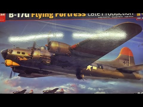 HK Models B-17G Flying Fortress Late Production 1/32 Scale Model Aircraft