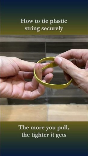 How to tie plastic string securely - The more you pull, the tighter it gets | Simple Housework