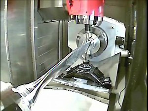 Here's a cool video showing the best way to machine long thin parts, such as this propeller blade, it's called Pinch Milling and is programmed with #PowerMILL on a Mori Seiki NT4300 machine. Any one have any ideas for other parts that could be machined using this method? | Autodesk Advanced Manufacturing