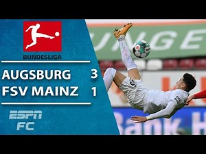 Ruben Vargas scores bicycle kick in Augsburg’s 3-1 win against Mainz | ESPN FC Bundesliga Highlights