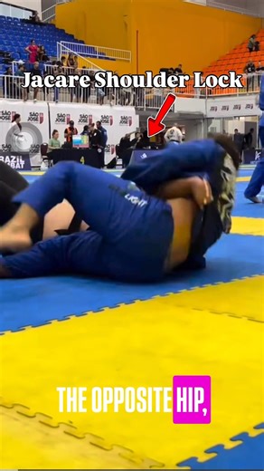 Jacare Shoulder Lock: People Don’t See it Coming. #shoulderlock #kimura #bjj