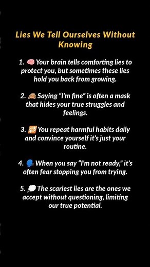 Why You’re Never Going to Change - Self-Deception Explained