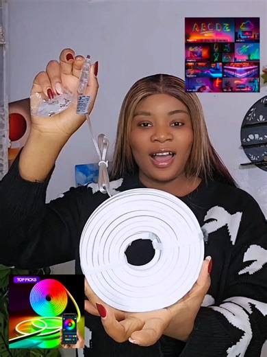 RGB Color Changing projector Neon Strip light, #light #projector #tiktokshopfinds #tiktokshop