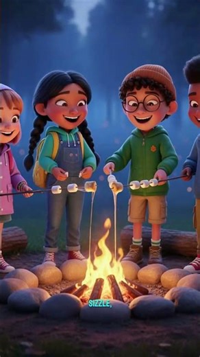 Camping in the Forest ⛺🌲#animation #kidsstories #shorts