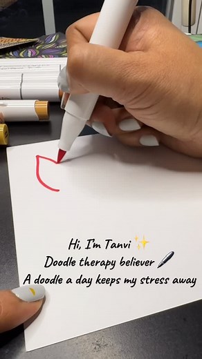 1.6K views · 79 reactions | Doodle for the day. A bit late for fall vibes but still .. Also, #HappyMensDay  #Zendoodle #doodleidea #doodletutorial #doodlewithme #zentangle #patternidea #asmrart | Tanvi.Arttable | Facebook