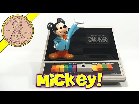 Mickey Mouse Talk Back Talking Computer, 1981 Walt Disney - Part 2