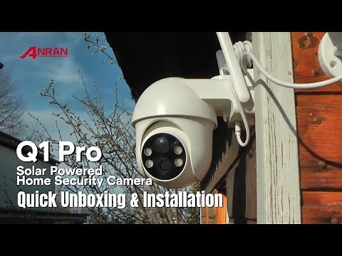 Q1 Pro Solar Powered Home Security Camera: Quick Unboxing & Installation