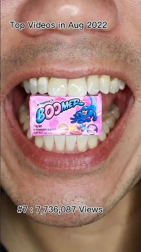 ASMR | 🍓Boomer bubble gum | 7 million views in 1 month