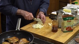 Good afternoon. Here is my version of my Wife’s Chicken and Rice. Gloria was Puerto Rican and Cuban. I hope you try this with your family this week and have a good day. Be well. -JP | Jacques Pépin