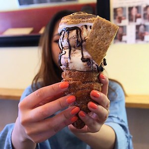 4.9M views · 38K shares | This s'more ice cream churro cone is a hybrid beauty. | Insider | Facebook