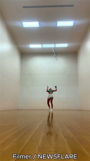 College Color Guard Star’s Favorite Trick Toss Mesmerizes