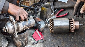 1.5K views · 34 reactions | Rewinding Technique of Self Starter Motor Armature | Machine & Technology | Facebook