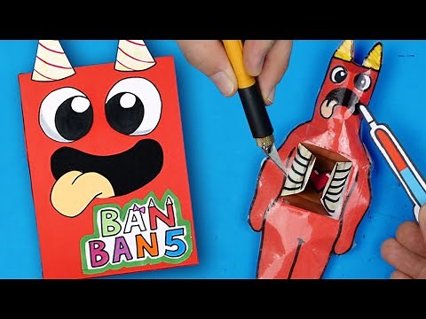 반반의 유치원 챕터5 게임책 만들기🎭 (+ 스퀴시 수술) DIY Garten of Banban5 Game Book and Box