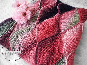 CROCHET PATTERN- LEAFY Knit-look Blanket,baby,throw,lapghan,queen,leaves,textured,ribbed,tutorial - Etsy