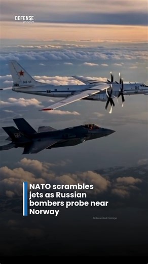 NATO fighter jets intercepted Russian long-range bombers operating in international airspace near Norway this week marking yet another high-tempo aerial probe along the Alliance’s northern flank. The Russian formation, likely including Tu-95 “Bear” or Tu-160 “Blackjack” strategic bombers, flew without flight plans and with transponders off, consistent with intelligence-gathering or show-of-force missions. Norwegian and allied quick-reaction alert (QRA) units responded within minutes, visually id