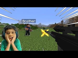 I killed my BROTHER with SNIPER GUN in MINECRAFT