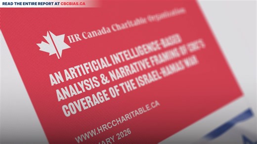 🚨 This week, HR Canada Charitable published a 100-page report, backed by the same team that released the Asserson Report on the BBC, to examine CBC News' coverage of the Hamas-Israel war over a 20-month period. The results are damning as they showcase an overwhelming narrative imbalance of the Hamas-Israel war, which minimizes and abstracts Israeli and Jewish experiences while privileging Palestinian perspectives and views. Listen to Rick Firth explain and please share! FOR THE FULL REPORT, PLE