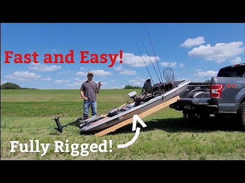Fast and easy way to load and unload fully rigged kayak!