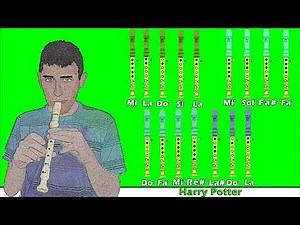 Harry Potter Theme en Flauta Dulce con Notas