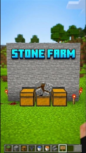 Small stone farm #minecraft #minecraftbuilding