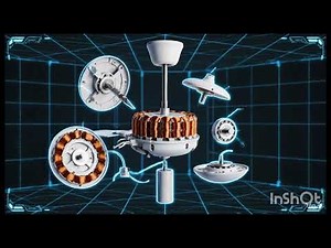 Ceiling fan details with 3d animation