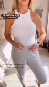 A quick & easy style hack that instantly elevates your sweatpants & creates that cool look! (not “just rolled out of bed” look) 👀✨Hope everyone is staying warm & thawing out after this winter storm. Here’s how to tie your sweatpants the cool way so the waistband sits smoother, the drawstring lays flatter, and your whole look feels more elevated in 10 seconds. Save this for the next time you’re doing sneakers sweats but still want to look cute. 😉 Comment SWEATS to shop all my favorite cool 😎 s