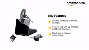 Plantronics CS530 Wireless Headset System Bundle + HL10 Handset Lifter