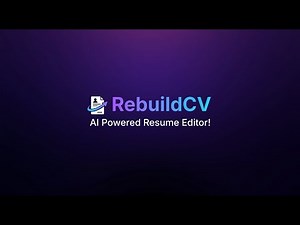 RebuildCV Launch: The Smartest Free AI Resume Builder for 2025 | ATS-Proof Resumes in Seconds